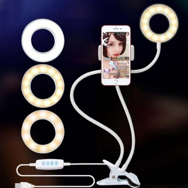 Kitora white LED ring light for creators and Zoom calls