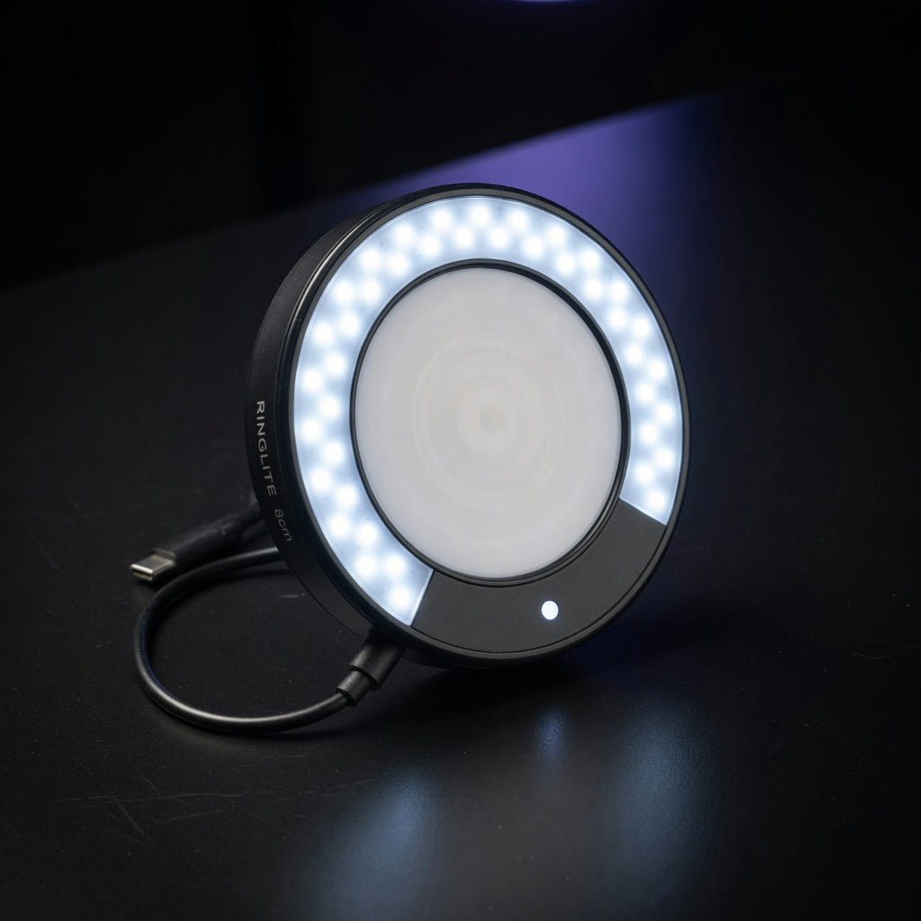 Kitora LED ring light — Black